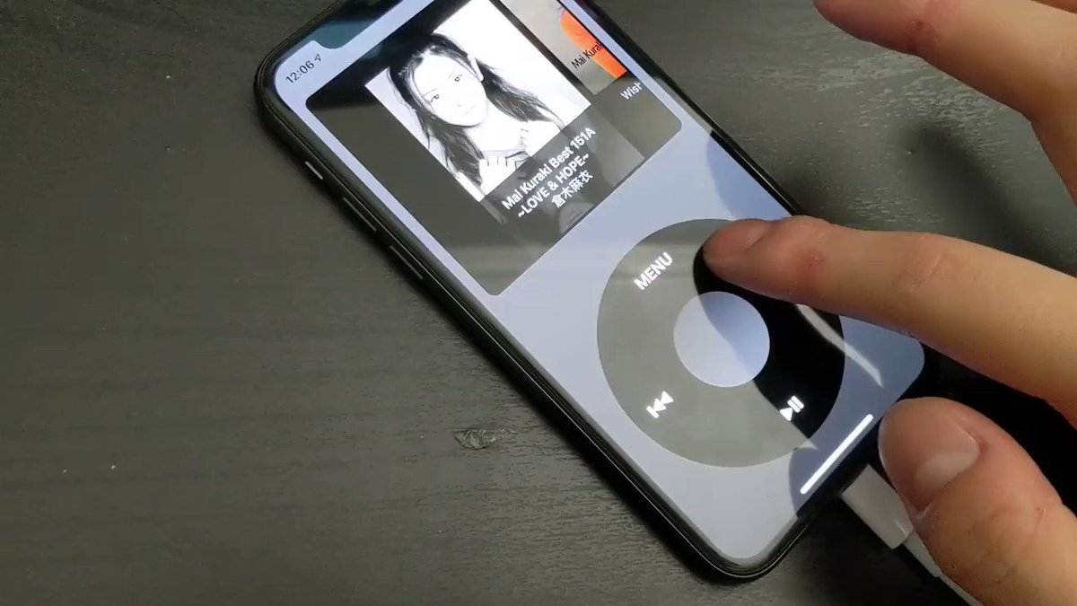 Энтузиаст показал приложение, превращающее iPhone в классический iPod с Click Wheel