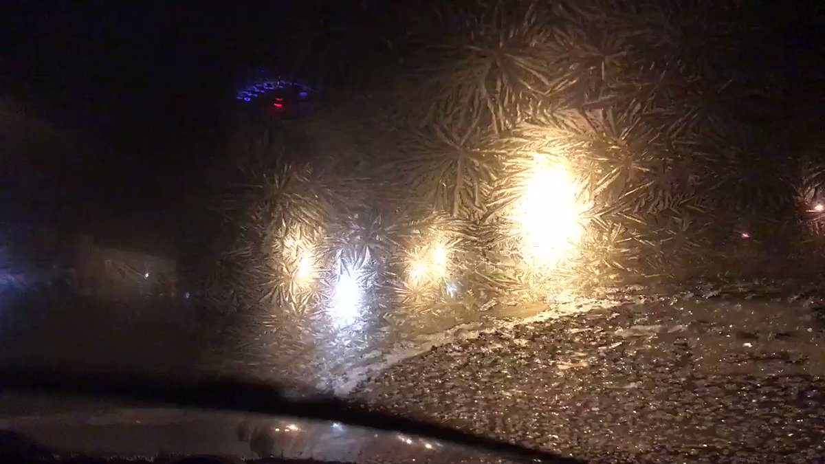 【エルサの魔法なのか】北海道の車の霜の広がり方が名シーンのよう
