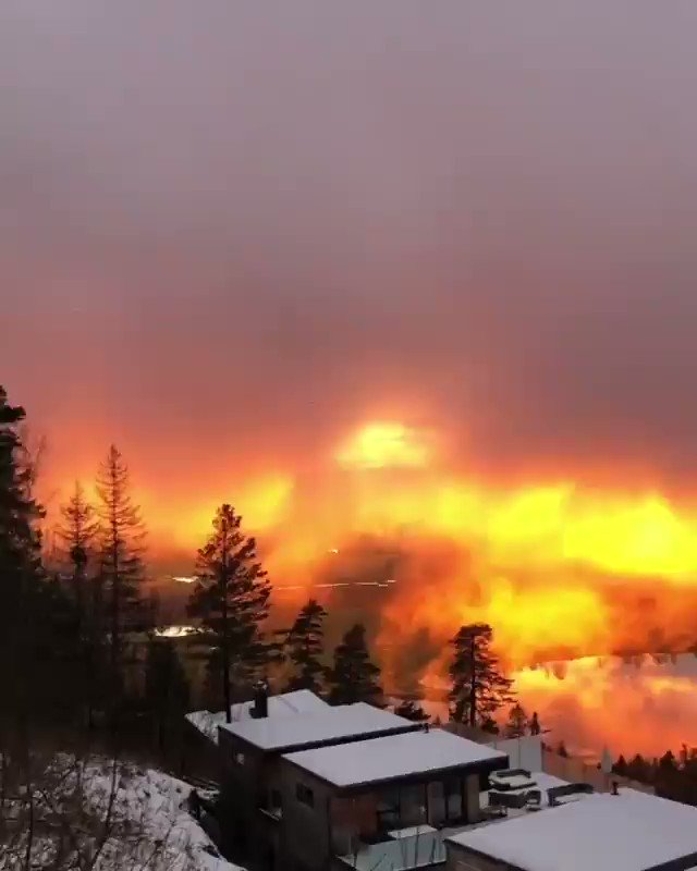 ノルウェーの首都オスロの夕焼けが幻想的ｗｗｗ北欧神話が生まれるわけだｗｗｗ