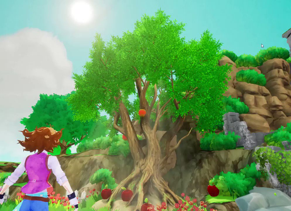 Ancient apple tree.@UnrealEngine #blender #b3d #indiegame #gameindie #UE