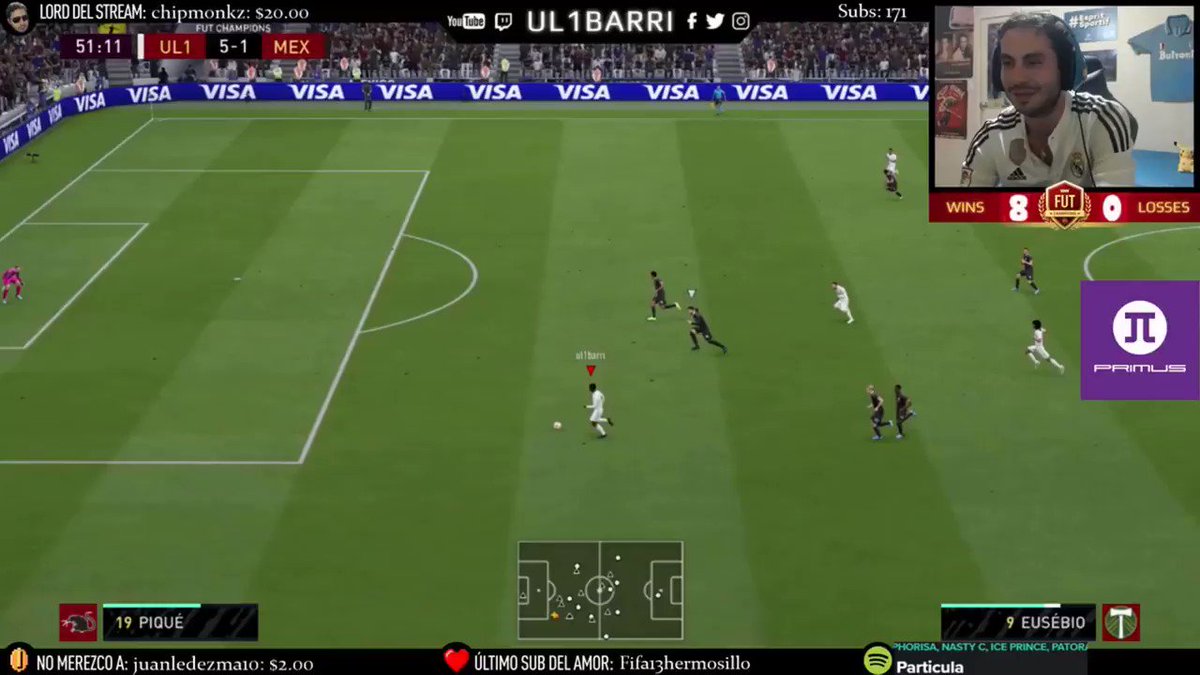 Que bonita forma de terminar un stream, todo un hombre con estilo @UL1BARRI 🔥⚽️#GoTimbers 🌲