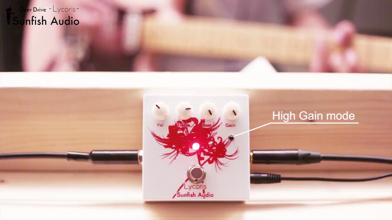 【ほぼ未使用】Sunfish Audio Lycoris Sunfish Audio overdrive “Lycoris” 試奏 - YouTube