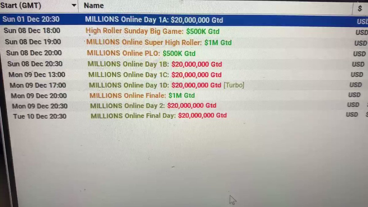 MILLIONS Online Side Events have been added as player request; $25K SHR, $5K PLO, $5K Finale @partypoker KTF Rob 👍
