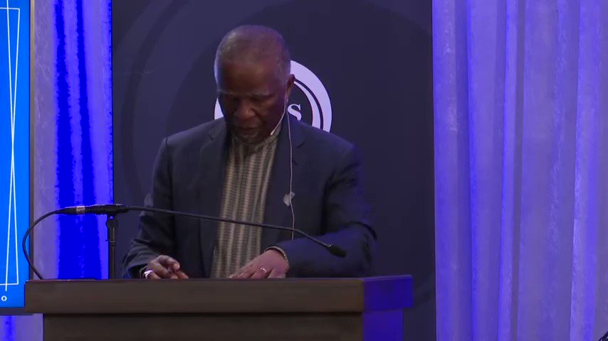 President Mbeki talks about the racist white corporate SA that is hoarding over R1 trillion in cash and refuse to invest it locally.