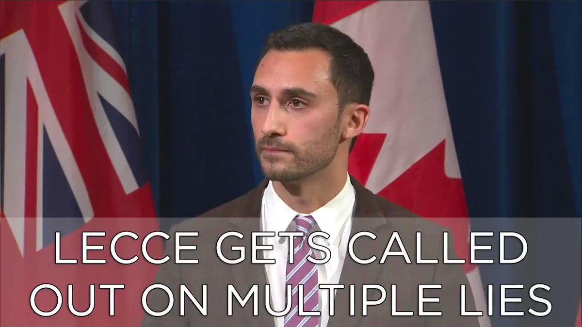 Can we give these journalist an award for calling out Education Minister Stephen Lecce on his constant lies about the #osstf strike? This was great. #ONPoli #ONTed #NoCutsToEducation #KingVaughan
