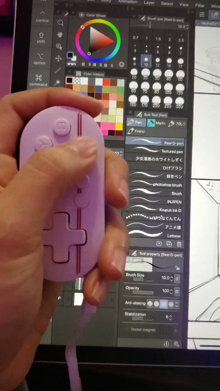 Irene Koh Okay I Was Tired Of The Occasional Lag Using The Csp Ipad Shortcut Bar On The Left So I Got This 8bitdo Zero It Has To Be