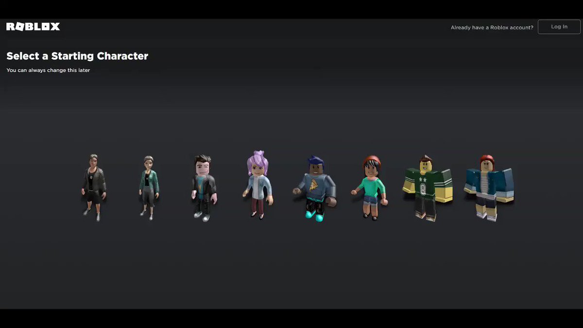 Bloxy News On Twitter There Is A Brand New Sign Up Flow Starting To Roll On Roblox Out That Allows You To Pick From A Range Of Default Avatars And Slightly Customize - winning smile roblox avatar