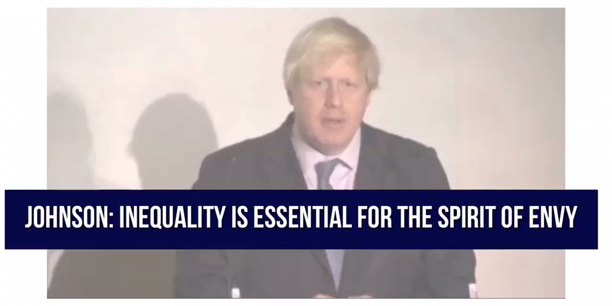 This is the utterly stunning video that Boris Johnson hoped and prayed you would never see. Remember his words: “Inequality is essential.” This should finish him. #GE2019 #SackJohnsonSaveBritain