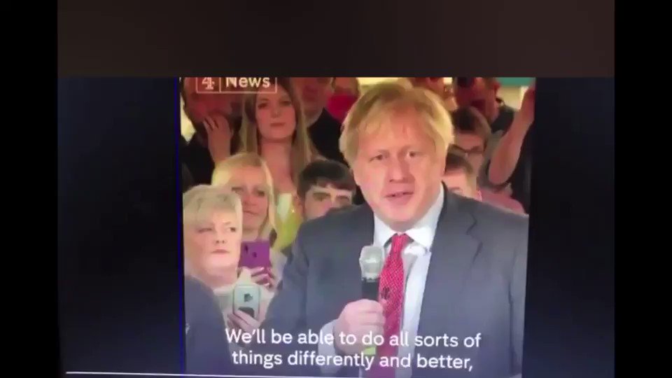 Racist Boris Johnson says we should ‘control #PeopleOfColour coming to this country’. He’s a racist scum bag. #GE2019 #ITVLeadersDebate #ImACeleb