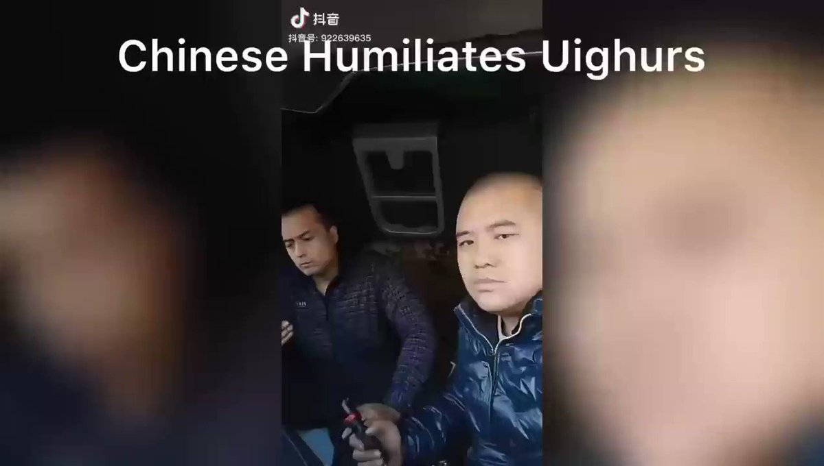 Abdugheni Sabit (@AbdugheniSabit) on Twitter photo 2019-12-08 01:21:27 Han #Chinese treat #Uyghurs as slaves. In this video, the Chinese says “do you know me ?if you know me,don’t move ,if you move, I will kill you.” #China’s communist party encourages Chinese to bully Uyghurs. Han Chinese benefit from Chinese government’s anti #Uyghur policies. Han #Chinese treat #Uyghurs as slaves. In this video, the Chinese says “do you know me ?if you know me,don’t move ,if you move, I will kill you.” #China’s communist party encourages Chinese to bully Uyghurs. Han Chinese benefit from Chinese government’s anti #Uyghur policies.
