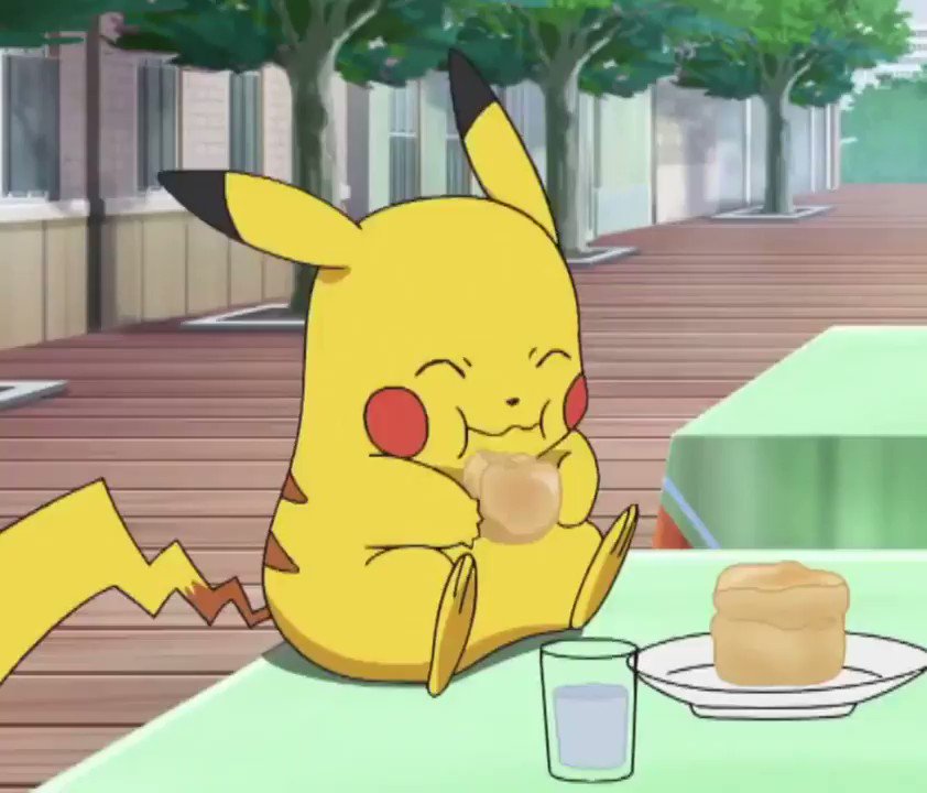 Pikachu eating sale