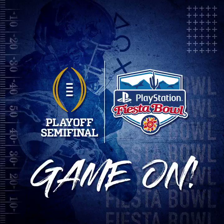 GAME ON: @OhioStateFB and @ClemsonFB are coming to Arizona for a rematch in the 2019 @PlayStation #FiestaBowl and @CFBPlayoff Semifinal! 🏈🌵🎮Get your tickets NOW: http://fiestabowl.org/tickets #GreatnessAwaits | #ToughLove | #ALLIN