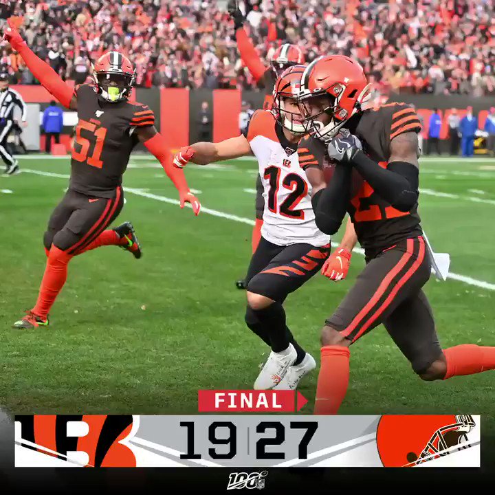 NFL on Twitter "FINAL The Browns win the Battle of Ohio! CINvsCLE