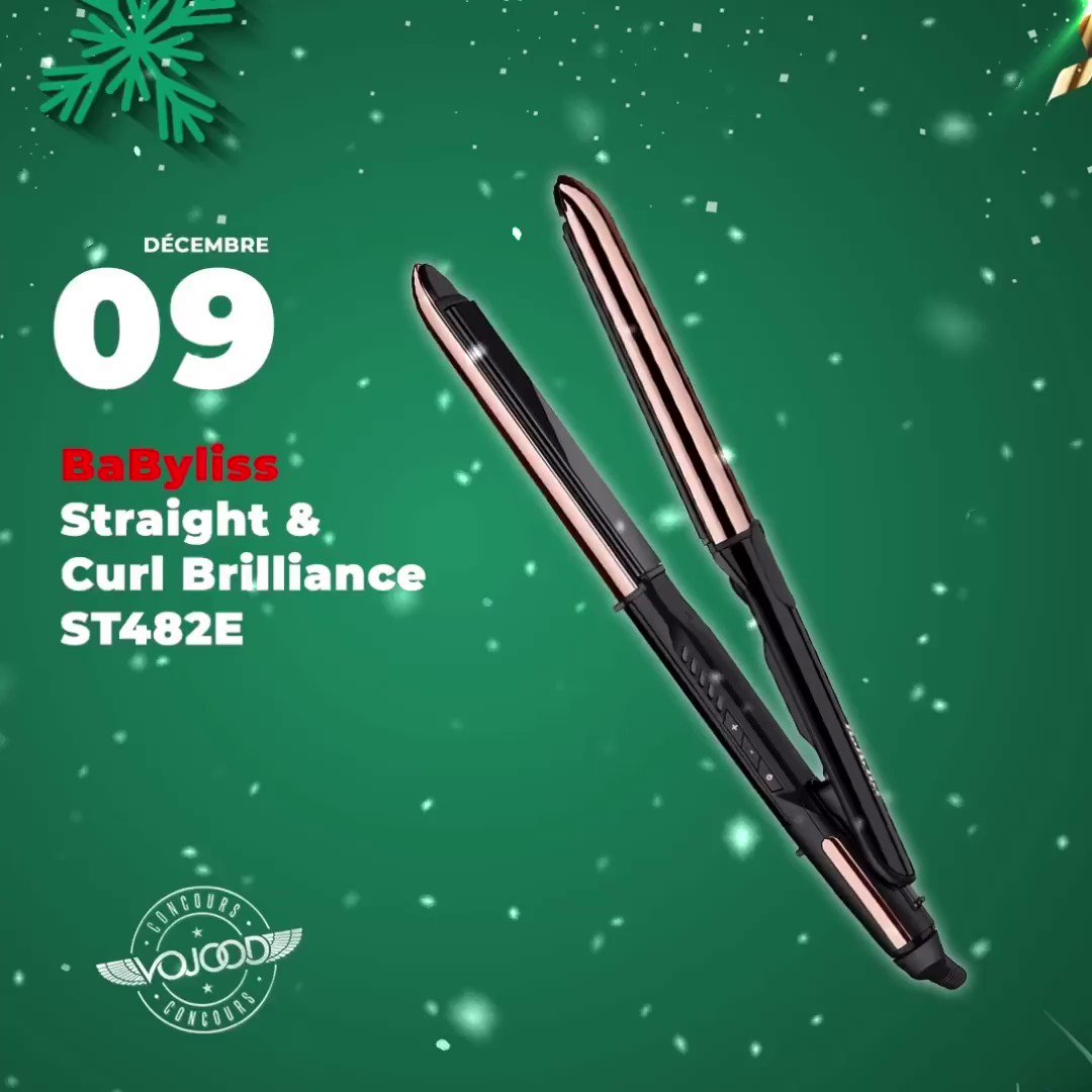 🎅🏼 09 Décembre 🎁
Participe et GAGNE ton ton fer à lisser @BaByliss Straight & Curl Brilliance 🎉
Rendez-vous sur http://www.vojoodmedia.com
#calendrierdelavent #adventcalendar #raffle #concours #calendrierdelavent2019 #adventcalendar2019 #giveaway #lausanne #babyliss #curl