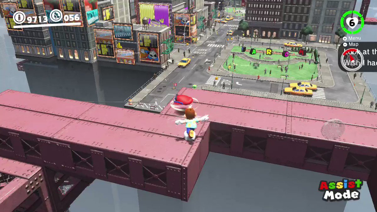 2nd out of 3 0.5/10 rated trickjumps. #SuperMarioOdyssey #NintendoSwitch