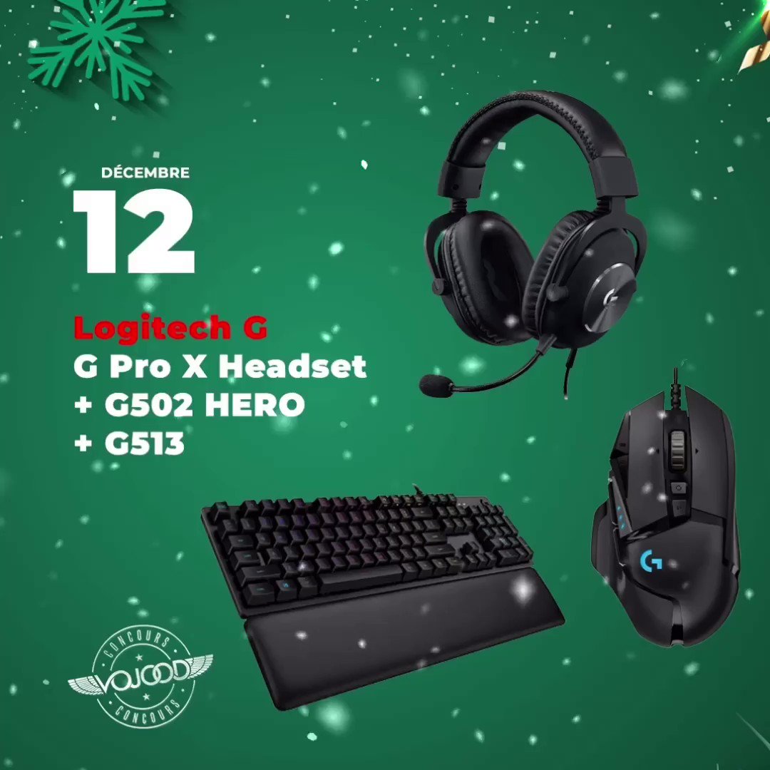 🎅🏼 12 Décembre 🎁
Participe et GAGNE ton pack Gamer @LogitechG 🎉
Rendez-vous sur http://www.vojoodmedia.com
#calendrierdelavent #adventcalendar #raffle #concours #calendrierdelavent2019 #adventcalendar2019 #giveaway #logitech #logitechG #gaming #G502 #G513 #GProX @LogitechGFrance