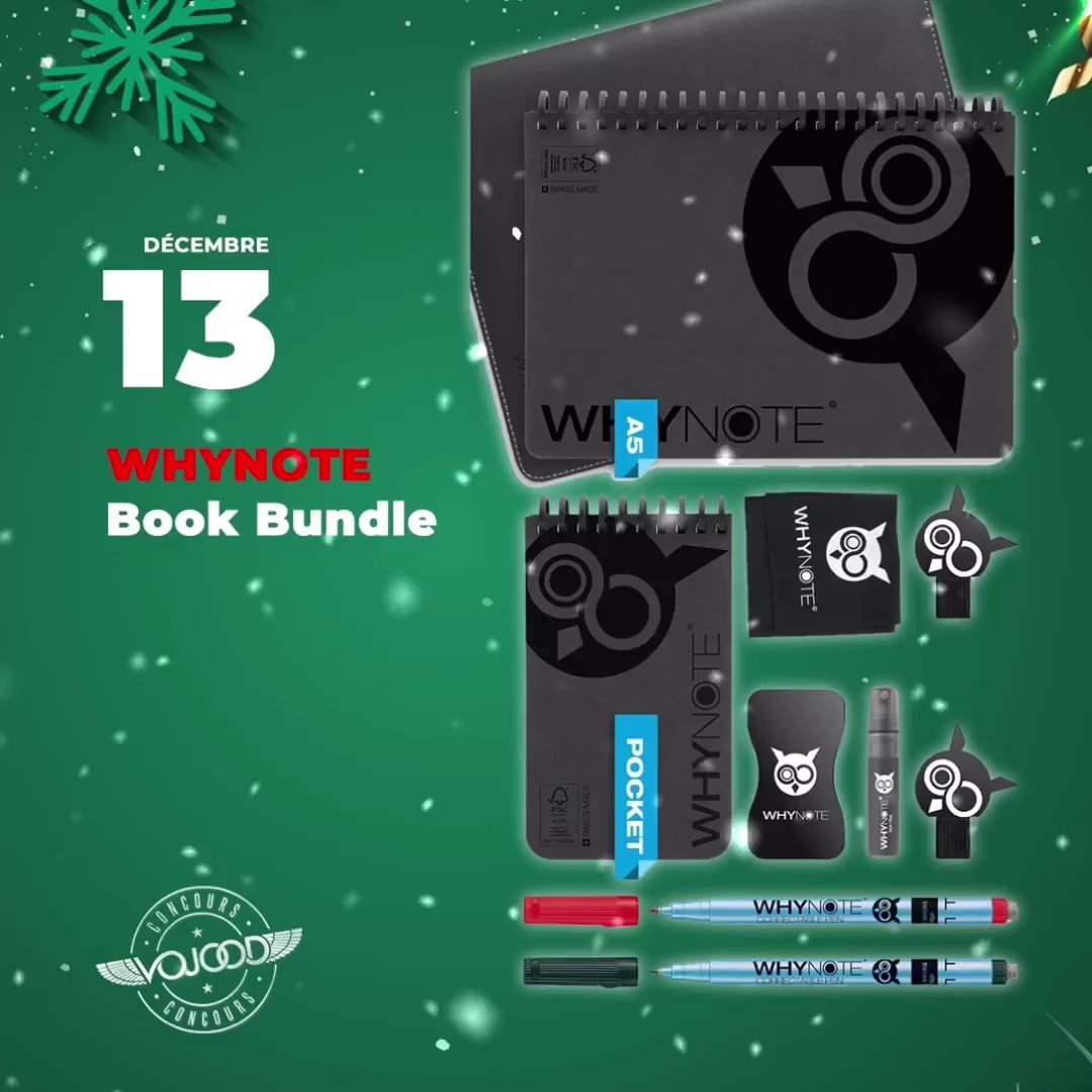 🎅🏼 13 Décembre 🎁
Participe et GAGNE ton bundle @WhyNoteBook 🎉
Rendez-vous sur http://www.vojoodmedia.com
#calendrierdelavent #adventcalendar #raffle #concours #calendrierdelavent2019 #adventcalendar2019 #giveaway #lausanne #vaud #suisse #whynote #book #lausanne #valais