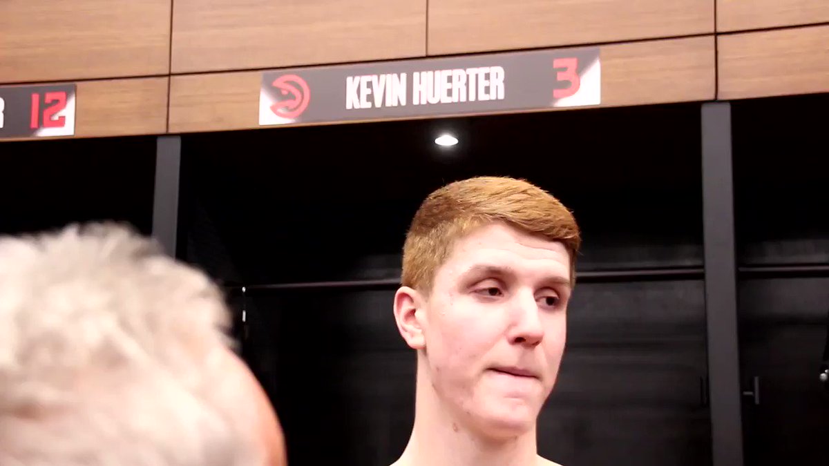 Asked @KevinHuerter post-game how beneficial it is to have a clean IR & for him to be getting more min as they head into Sun’s game against the @Lakers #TrueToAtlanta @fanaticsview