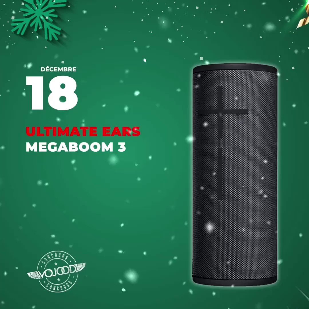 🎅🏼 18 Décembre 🎁
Participe et GAGNE ton enceinte @ultimateears MEGABOOM 3 🎉
Rendez-vous sur http://www.vojoodmedia.com
#calendrierdelavent #adventcalendar #raffle #concours #calendrierdelavent2019 #adventcalendar2019 #lausanne #UE #UltimateEars #megaboom #megaboom3