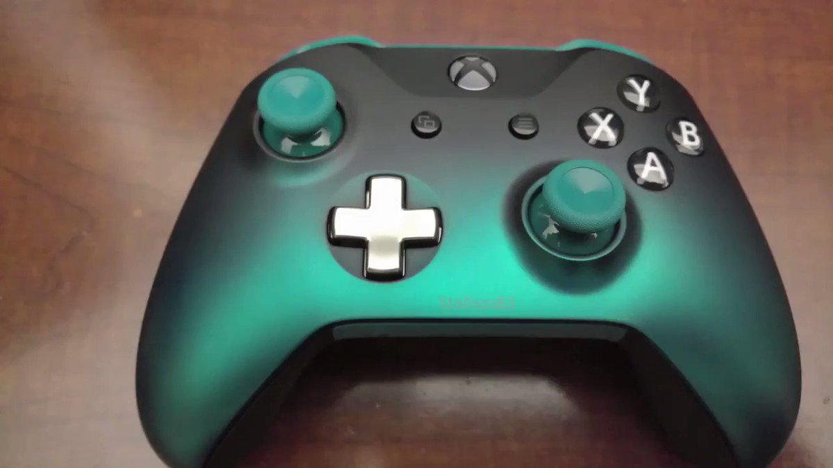 mineral blue shadow xbox controller