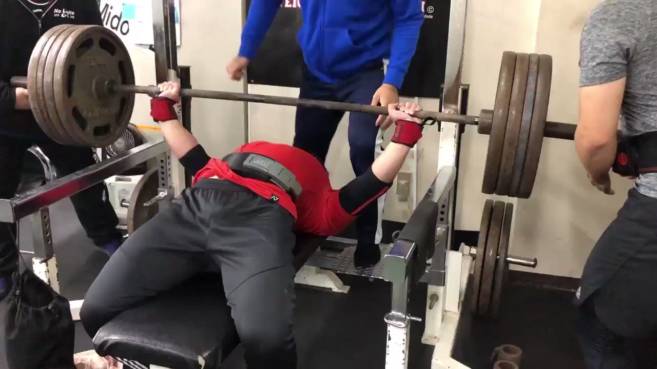 ベンチプレス180kg Twitter Search Twitter