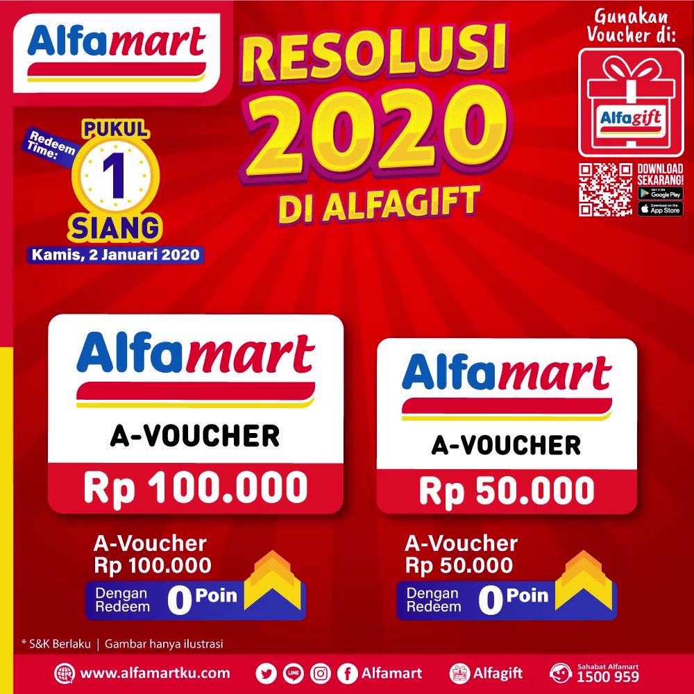 Alfamart On Twitter Hari Ini Saatnya Mendapatkan Voucher Belanja Senilai 50rb Dan 100rb Segera Download Aplikasi Alfagift Melalui Google Playstore Atau Appstore Mu Agar Prosesnya Jadi Lebih Mudah Periode Promo 2 Januari Alfamart On Twitter Hari Ini Saatnya Mendapatkan Voucher Belanja Senilai 50rb Dan 100rb Segera Download Aplikasi Alfagift Melalui Google Playstore Atau Appstore Mu Agar Prosesnya Jadi Lebih Mudah Periode Promo 2 Januari
