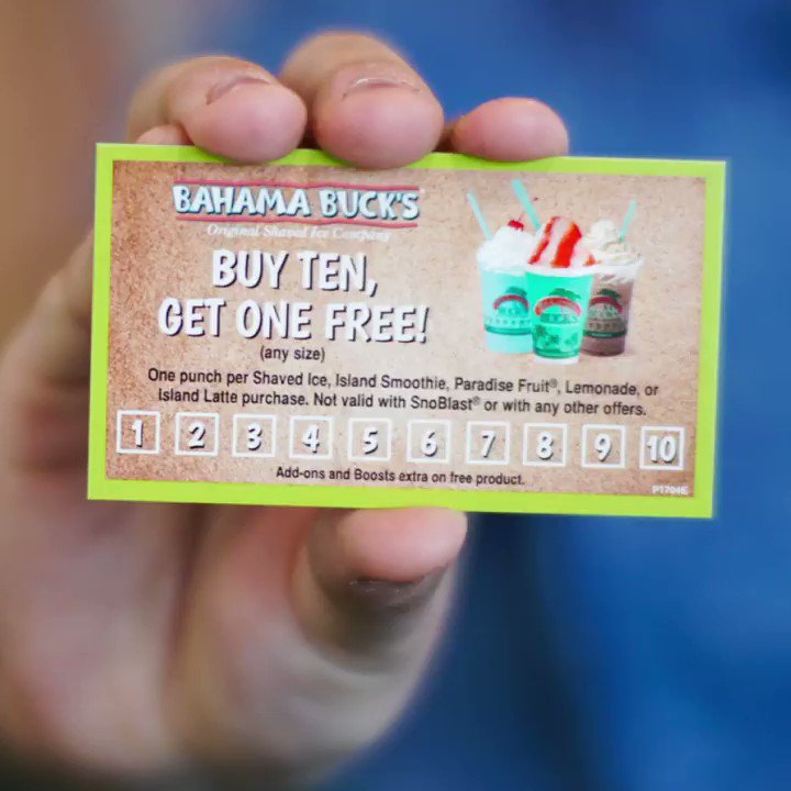 ULPT: Want free Bahama Bucks? Just grab their punch card, buy a star hand  puncher for like $4 and punch away! : r/UnethicalLifeProTips