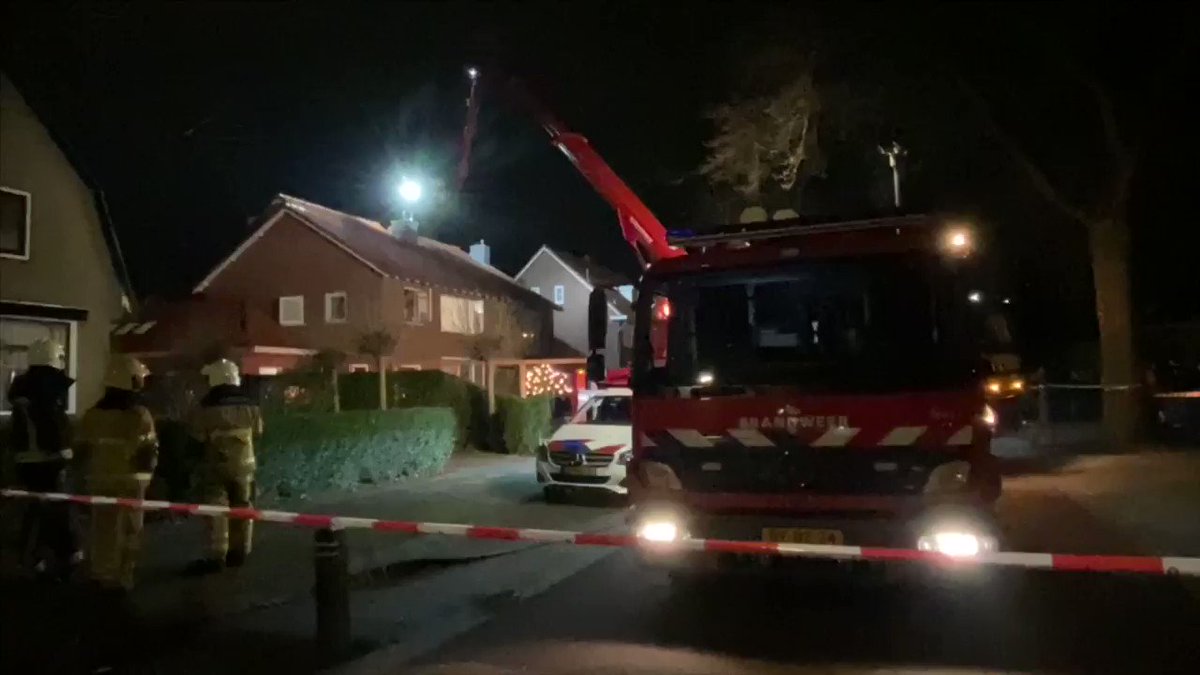 Melding brandweer Harderwijk inzake schoorsteenbrand