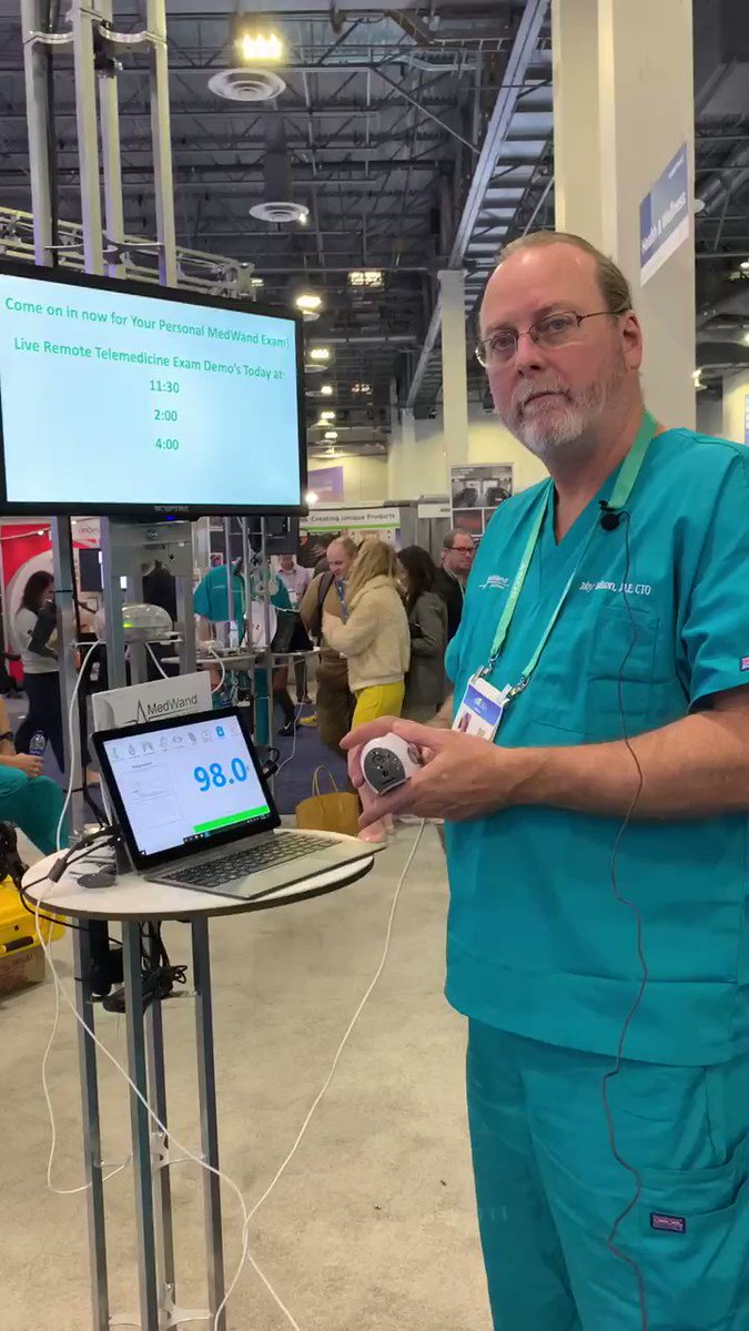.@MedWand’s award-winning “doctor in your pocket” #DigitalHealthCES @IrmaRaste @eViRaHealth #telehealth #healthtech #telemedicine @daniel_kraft