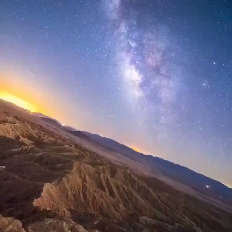 Milky Way stabilized shows the Earth is spinning through space.Credit: Eric Brummel