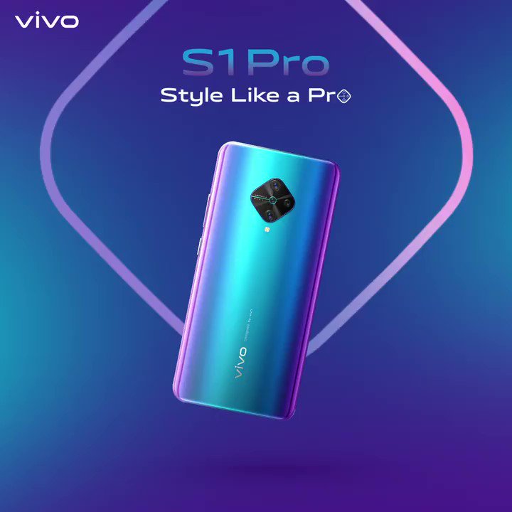 Style meets power! The new #vivoS1Pro comes with super AMOLED display, 48 MP AI Quad Rear Camera, 32 MP AI Selfie Camera, & much more. Grab it now at INR 19,990/- Enjoy cashbacks, EMI & One Time Screen Replacement offers on every purchase. Know more : http://bit.ly/2FhaiH1