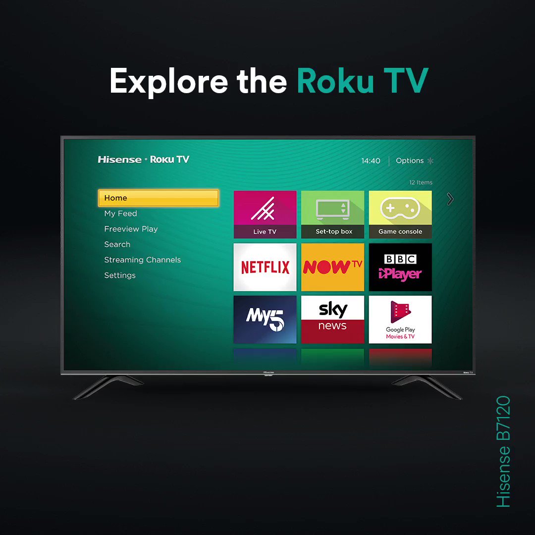 Get the most from your TV with @RokuUK π
Explore the Hisense B7120 today π http://bit.ly/Hi-B7120Β