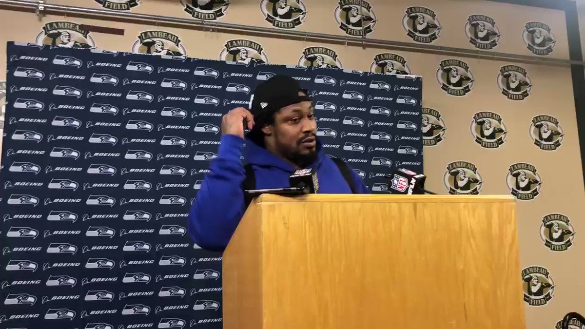 Barstool Sports (@barstoolsports) on Twitter photo 13/01/2020 06:10:48 KNOWLEDGE DARTS from Marshawn before he walks off maybe forever KNOWLEDGE DARTS from Marshawn before he walks off maybe forever