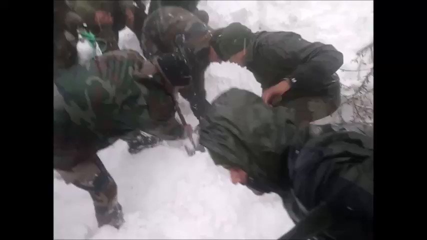#HumsayaHainHum. Jawans dig at frantic pace in search of Tariq Iqbal. Excited when he is found.Relieved when he has a pulse. Rejoice when he responds.Today Tariq walked back home from hospital. Wishing Tariq all the happiness.#PreciousLivesSaved#VRWithU4U@adgpi https://twitter.com/ChinarcorpsIA/status/1217320152775004160 …