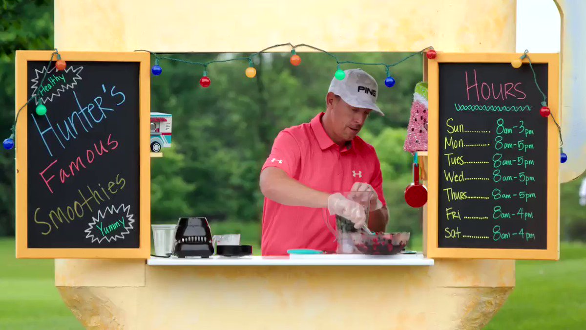 “When I’m eating, I try to fill two-thirds of my plate with fruits and veggies,” says @PGATOUR player @HunterMahan of one way he reduces his #cancer risk. #endcancer