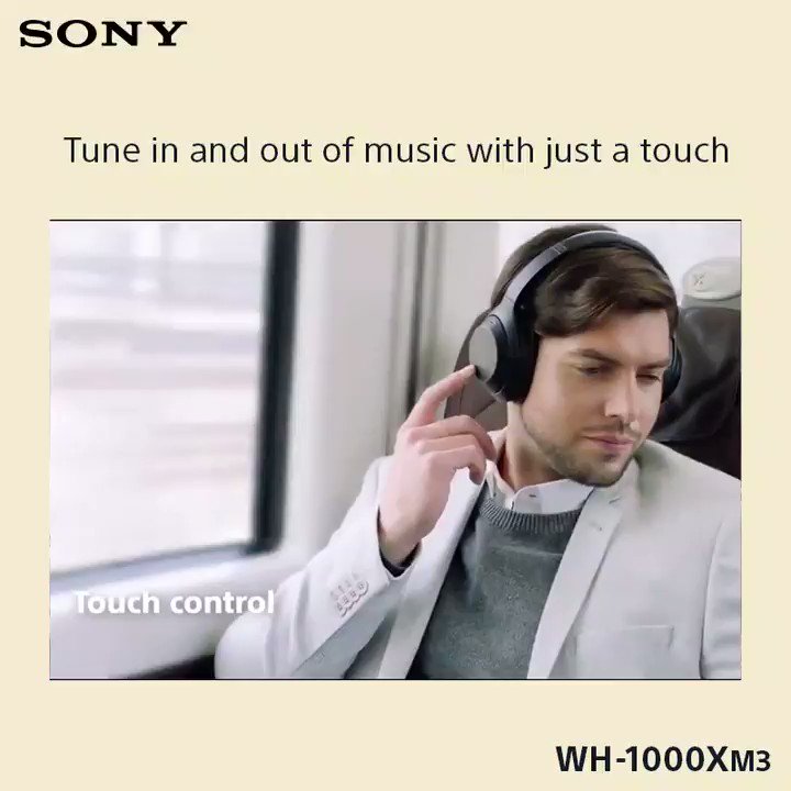 Communicate with just a touch!Enjoy music the smart way with Quick Attention feature on WH-1000XM3 Wireless Noise Cancelling #SonyHeadphones.Know more: http://bit.ly/2QWZbJZ