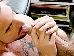 That's a two hander....only because he doesn't have three hands. #gayblowjob #gaycock #gayporn #gaysex