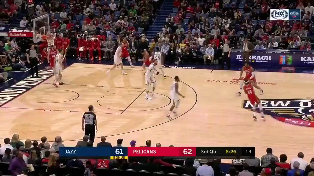 Ingram reverse slam on Gobert 😳