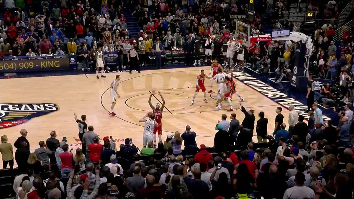 Brandon Ingram nailed what everyone thought was a game winner, but the refs gave Rudy Gobert free throws from this and they went to overtime...but sadly for the Jazz, ball didn’t lie and the Pelicans still won