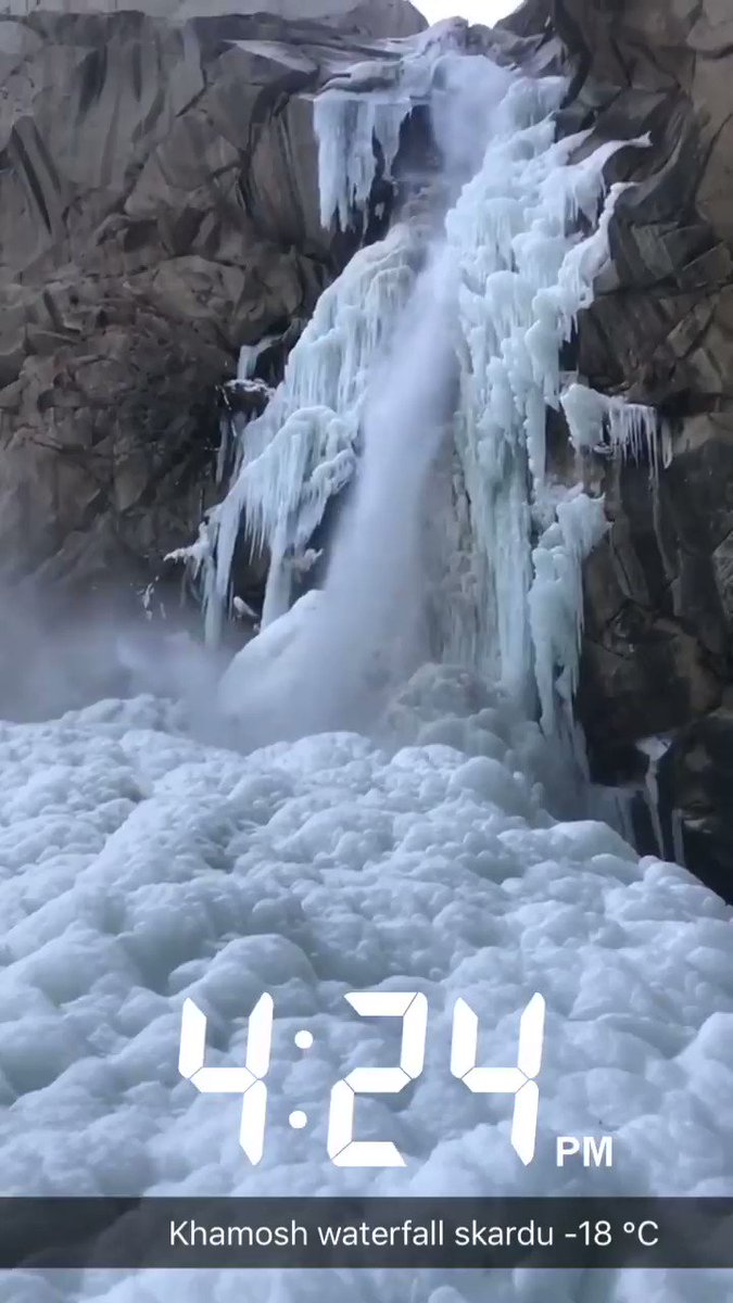 Khamosh #waterfall is speaking silently.
#BeautifulPakistan @Havenlust @Pakistaninpics @Gilgittheheaven