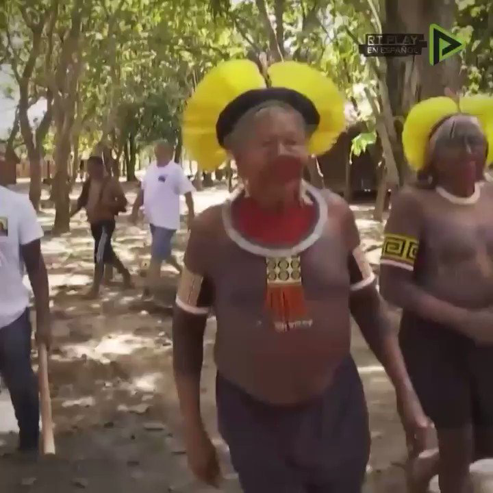 Se llama capitalismo salvaje, se llama @jairbolsonaro🤬😡q desea abrir el territorio nativo protegido a la exploración minera y de hidrocarburos y amenazaría la integridad del lugar.Raoni Metuktire,reunido con líderes en el Amazonas para planificar la oposición.#PLOMO19