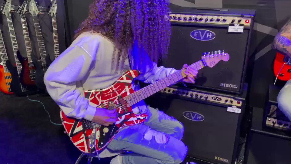 _ @JoshuaJones918 has arrived @evhgear @NAMMShow thx @CalebRapoport of @NerdHalen for vid!