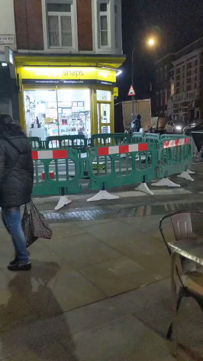 A zebra crossing has fallen through in #Fulham, not sure what happened as I was just driving past... hopefully nobody got hurt! 😟#NorthEndRoad #Sinkhole – at North End Road Market