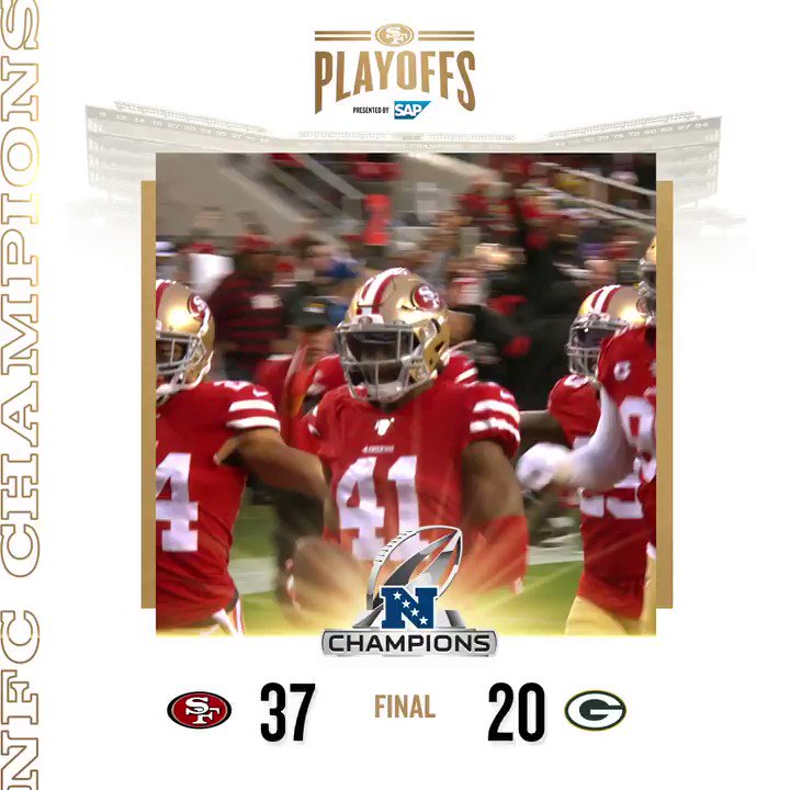 THE 49ERS ARE NFC CHAMPIONS ‼️
