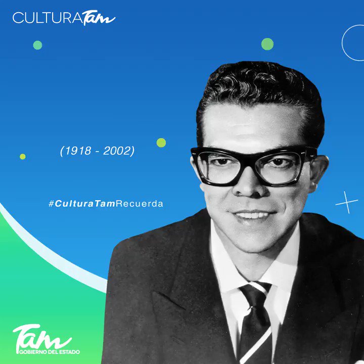 #CulturaTamRecuerdaPionero de la música electrónica, hoy celebramos 102 años del nacimiento del arreglista, pianista y compositor tampiqueño Juan García Esquivel. Fue considerado 'El padre de la música lounge'.¿Has escuchado sus obras? ¡Conócelas!