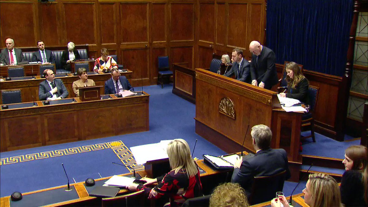 Stormont unanimously agrees to withhold consent to Boris Johnson's #Brexit deal.
A formal division was not required as there were no dissenting votes.