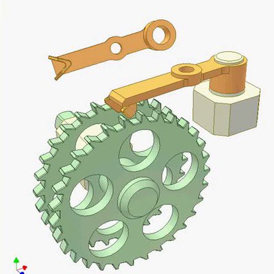 Spatial Ratchet Mechanism