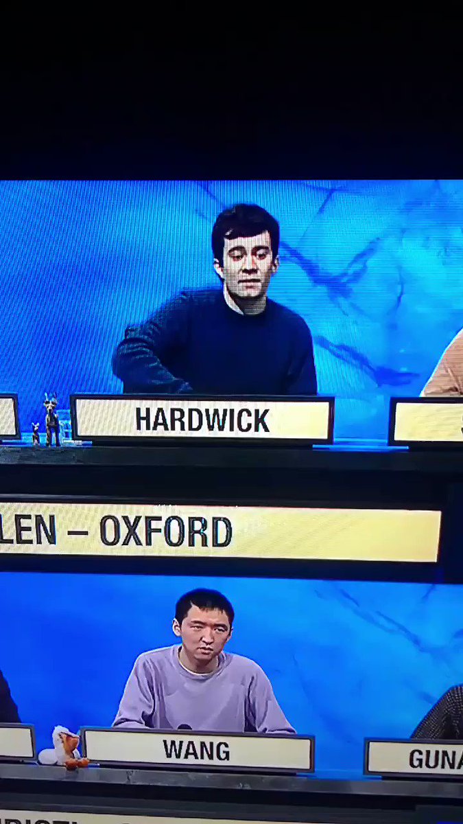 The pain of Hardwick #UniversityChallenge