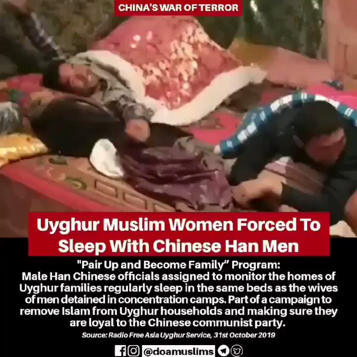 Doam Uyghur Muslim Women Forced To Sleep With Chinese Han Men Male Han Chinese Officials Assigned To Monitor The Homes Of Uyghur Families Regularly Sleep In The Same Beds As Doam Uyghur Muslim Women Forced To Sleep With Chinese Han Men Male Han Chinese Officials Assigned To Monitor The Homes Of Uyghur Families Regularly Sleep In The Same Beds As