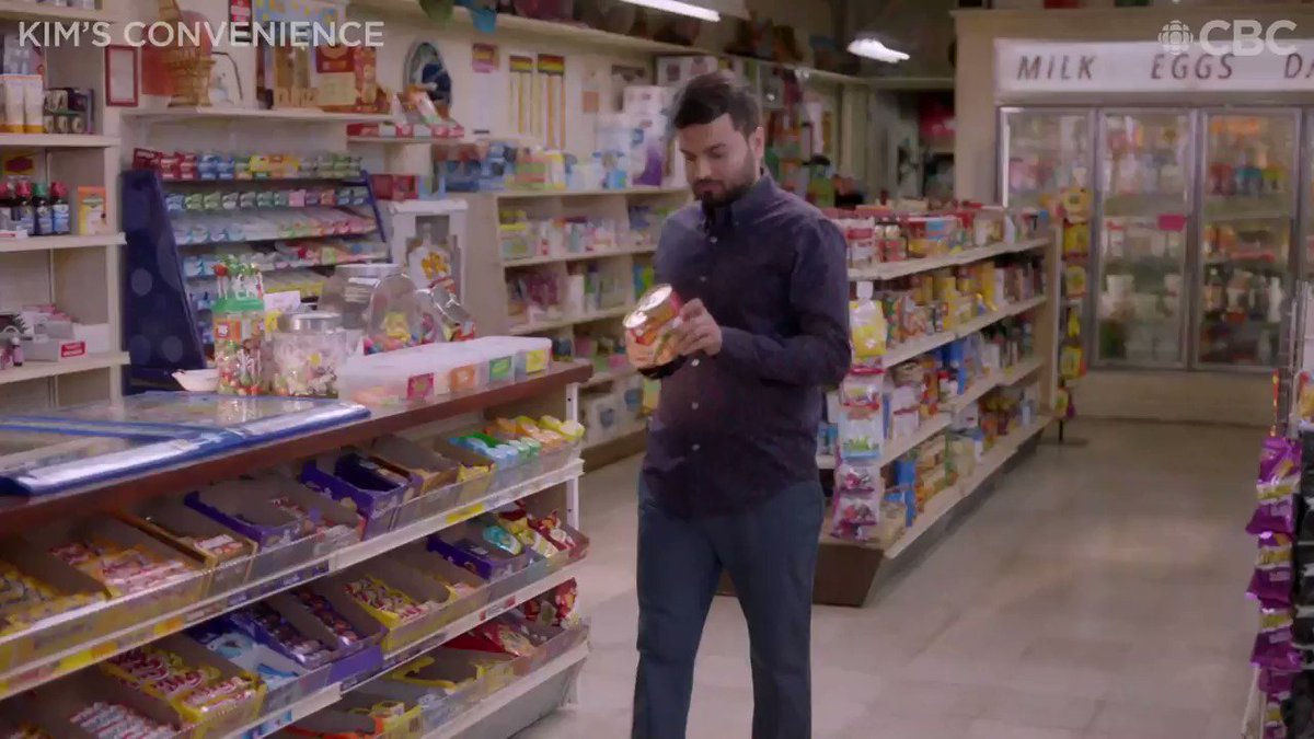 He's wearing slippers. And he's always here.Catch an all-new @KimsConvenience tonight at 8PM (8:30 NT)!